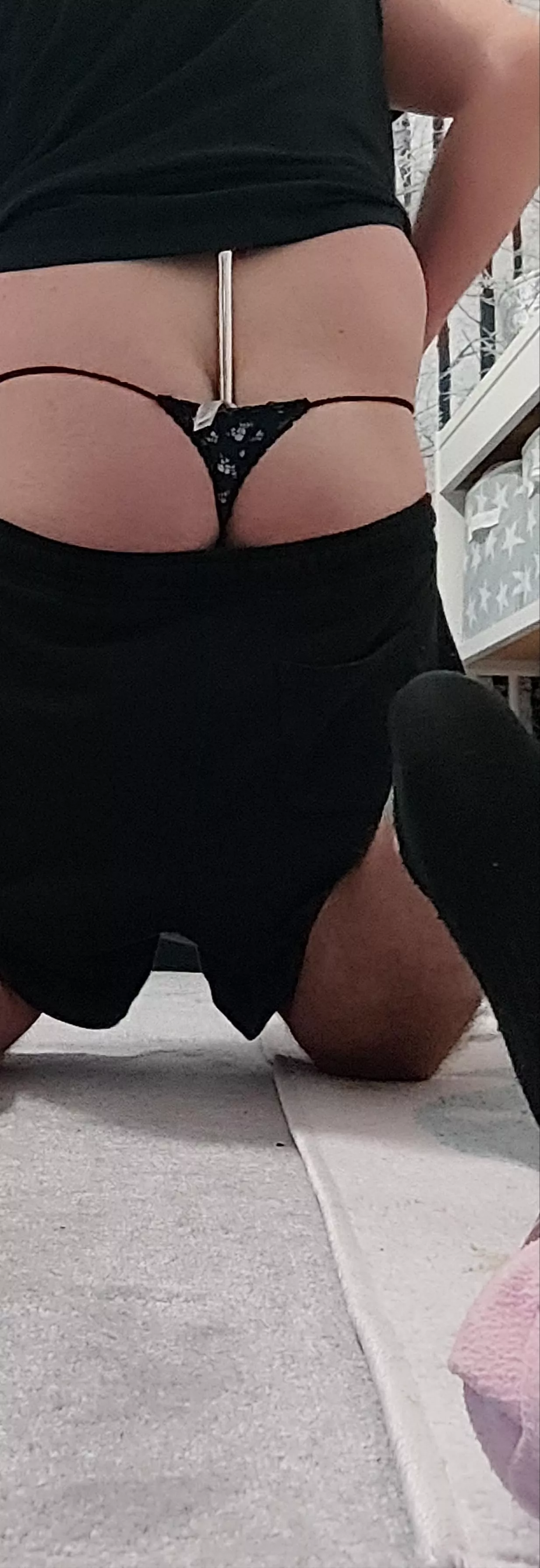 Anal hook in my ass with sexy black panties on posted by ruinedbf