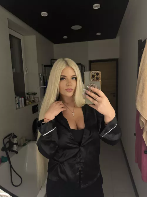 blonde in black by Rebecca_Drake