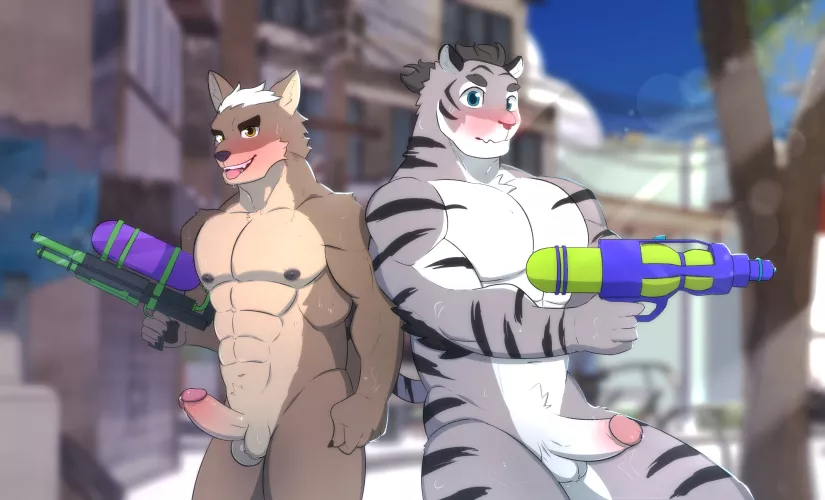 (@drops_sweat) Pew Pew 🍆💦🔫 by StampmatS