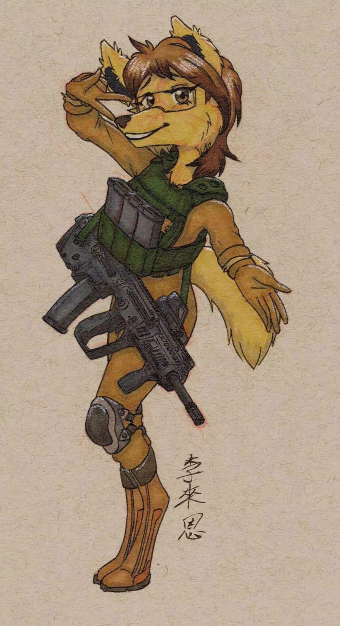 Gun Day Sunday 171! (Art By Me) posted by Pyre_Vulpine