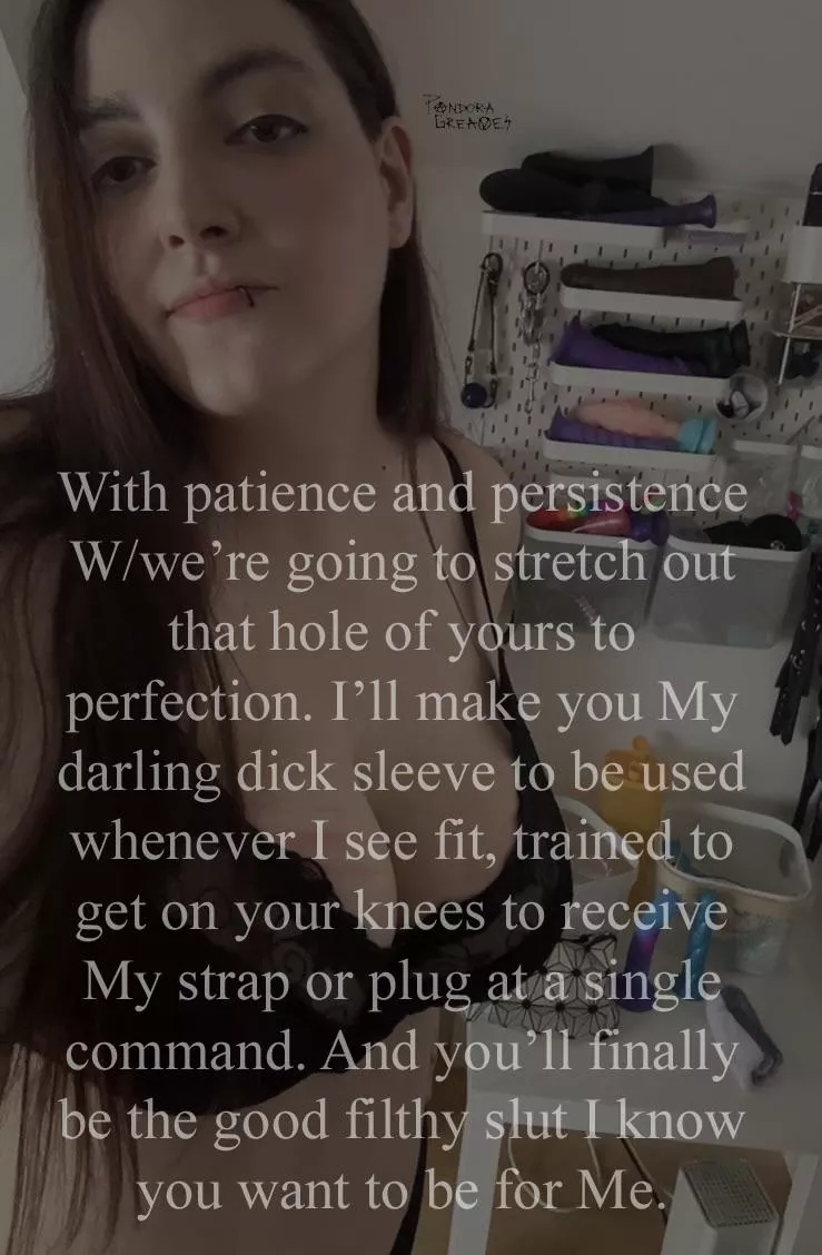 I’ll make you into the perfect little fuck puppet 😈 posted by MissPandoraGreaves