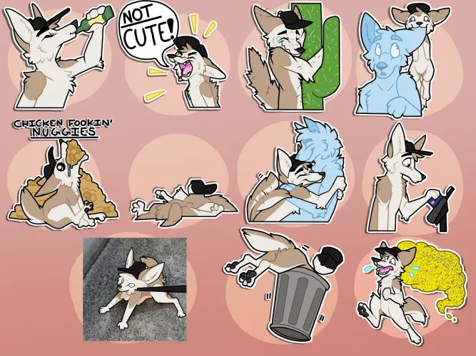 Mach Fennec Sticker Pack! (slightly older art, forgot to post them lol) by MsBidoof