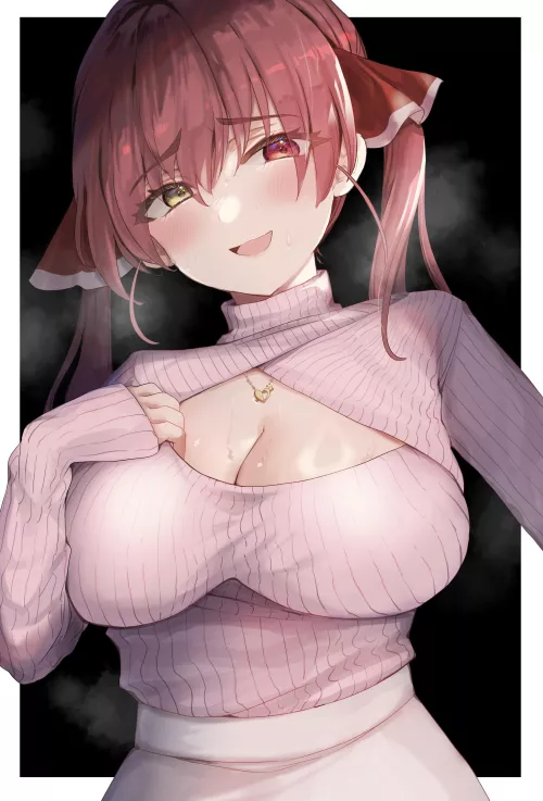 Marine feeling hot [Hololive] by xSaviour_N