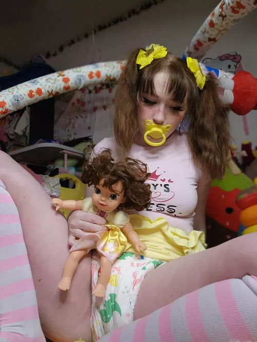 Me and Dolly are ready to play now😁🥰 by StrawberryCake888