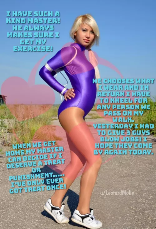 Sissy's need exercise too! by Leotard-Molly