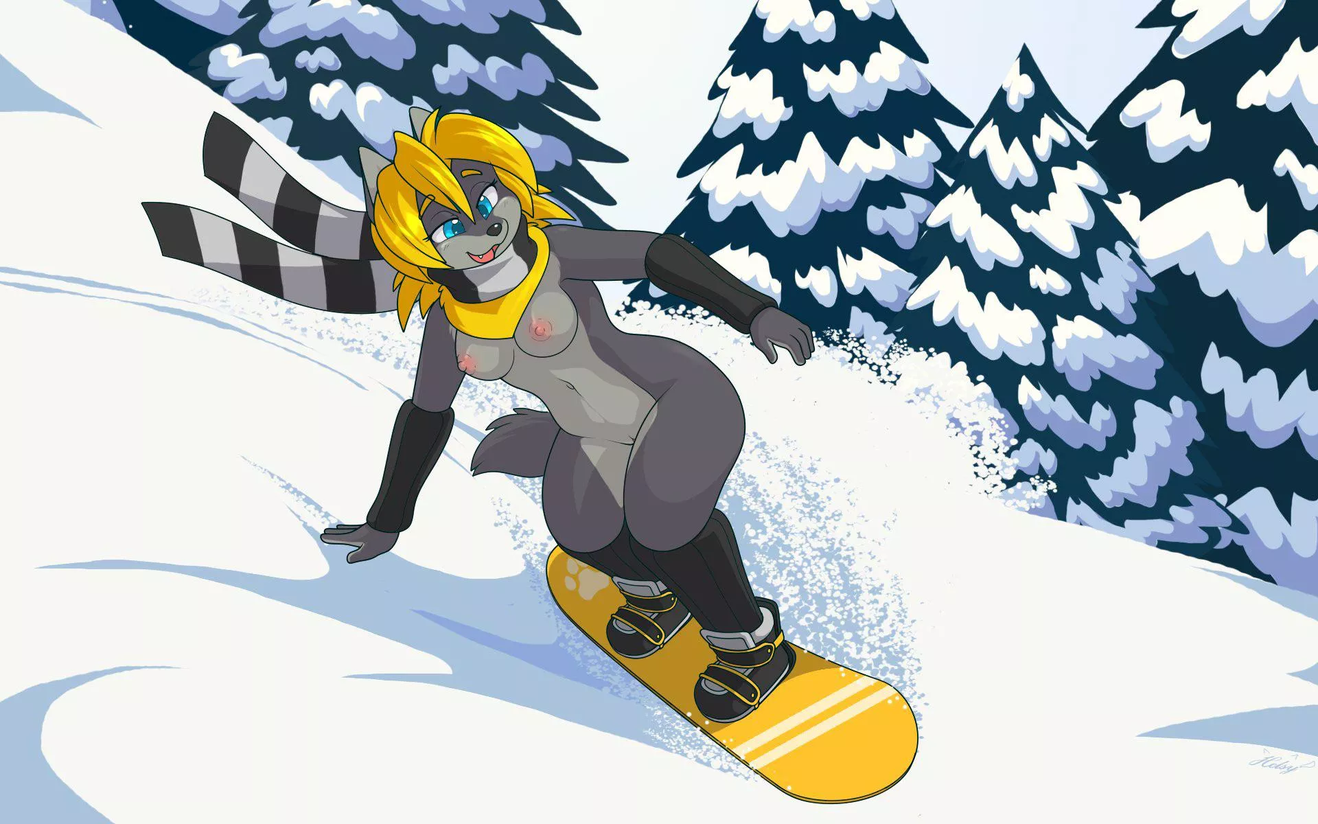 Snowboarding [F] (Helsy) posted by 5headedragon