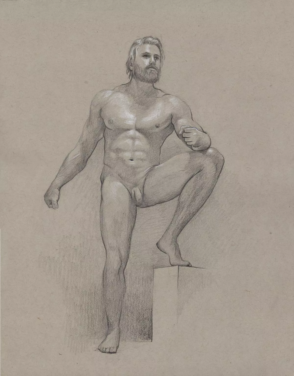 Study on toned paper, by me posted by _majkel_alt