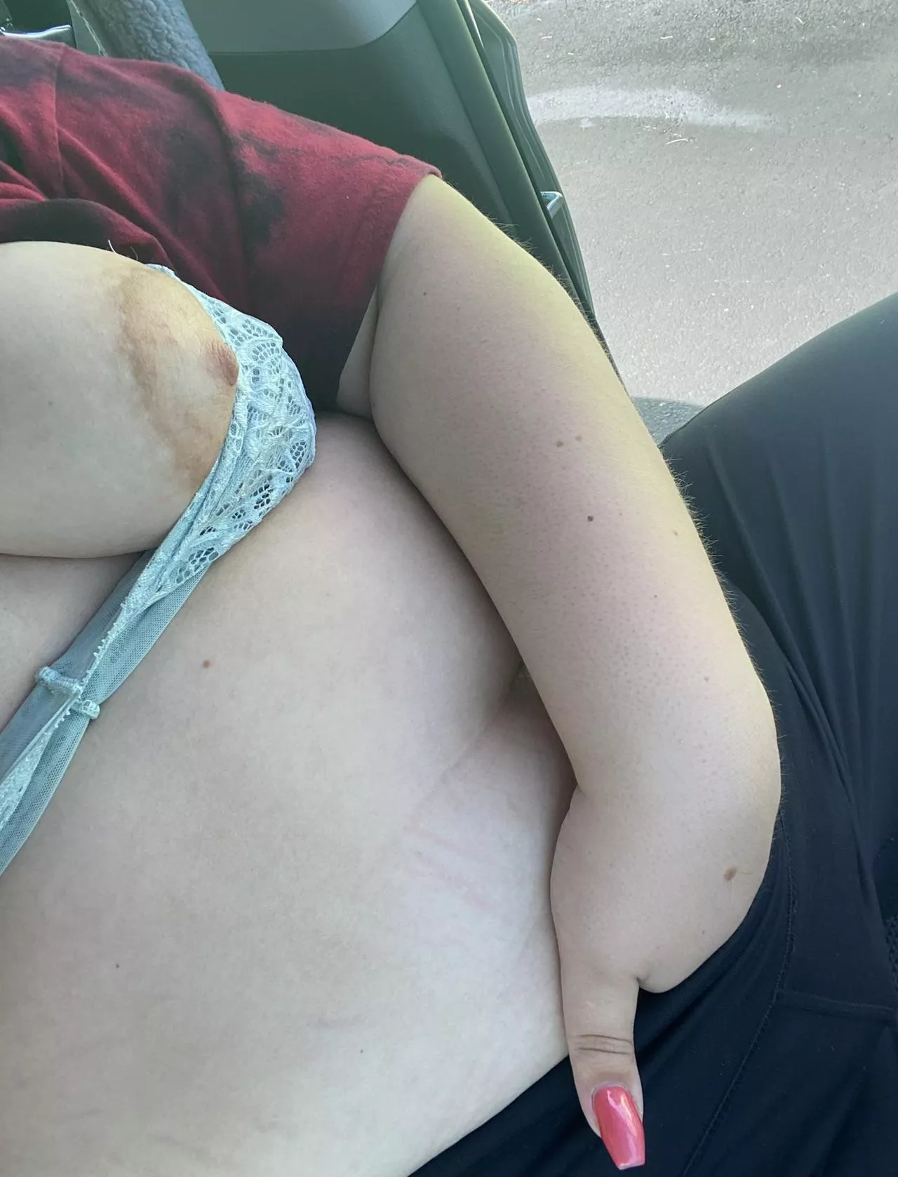 when you’re too horny to wait til you get home.. posted by ClownBitch1996