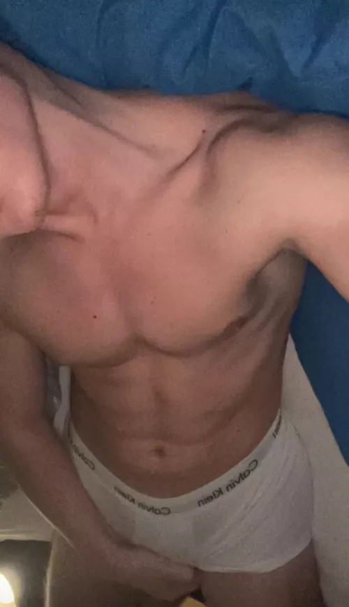 24 Chilling shirtless in bed. Feel free to message me but pls show face or body by Batica_gym99