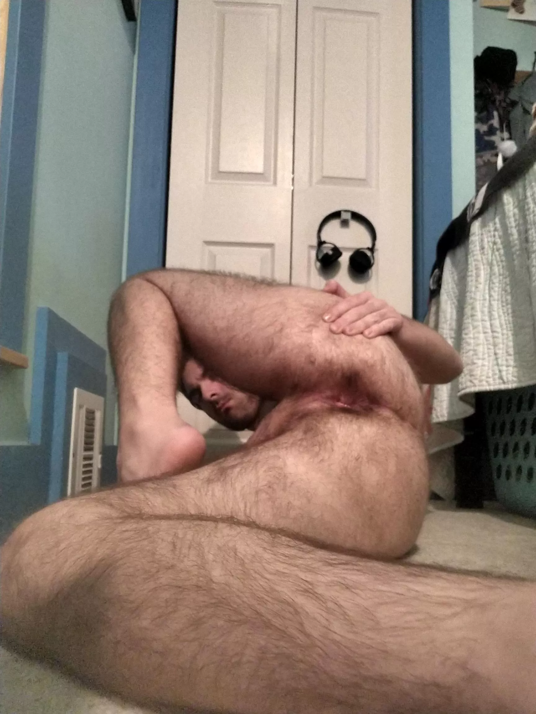 A peek through the leg 😶‍🌫️ posted by InformalLove116