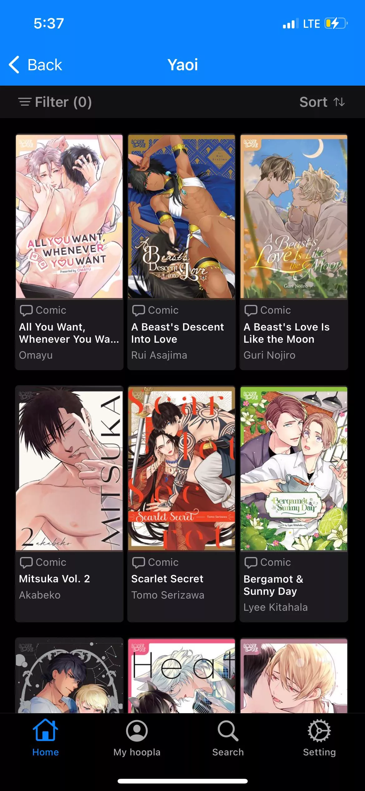 Apparently my library offers Yaoi now. posted by OriginalGPam