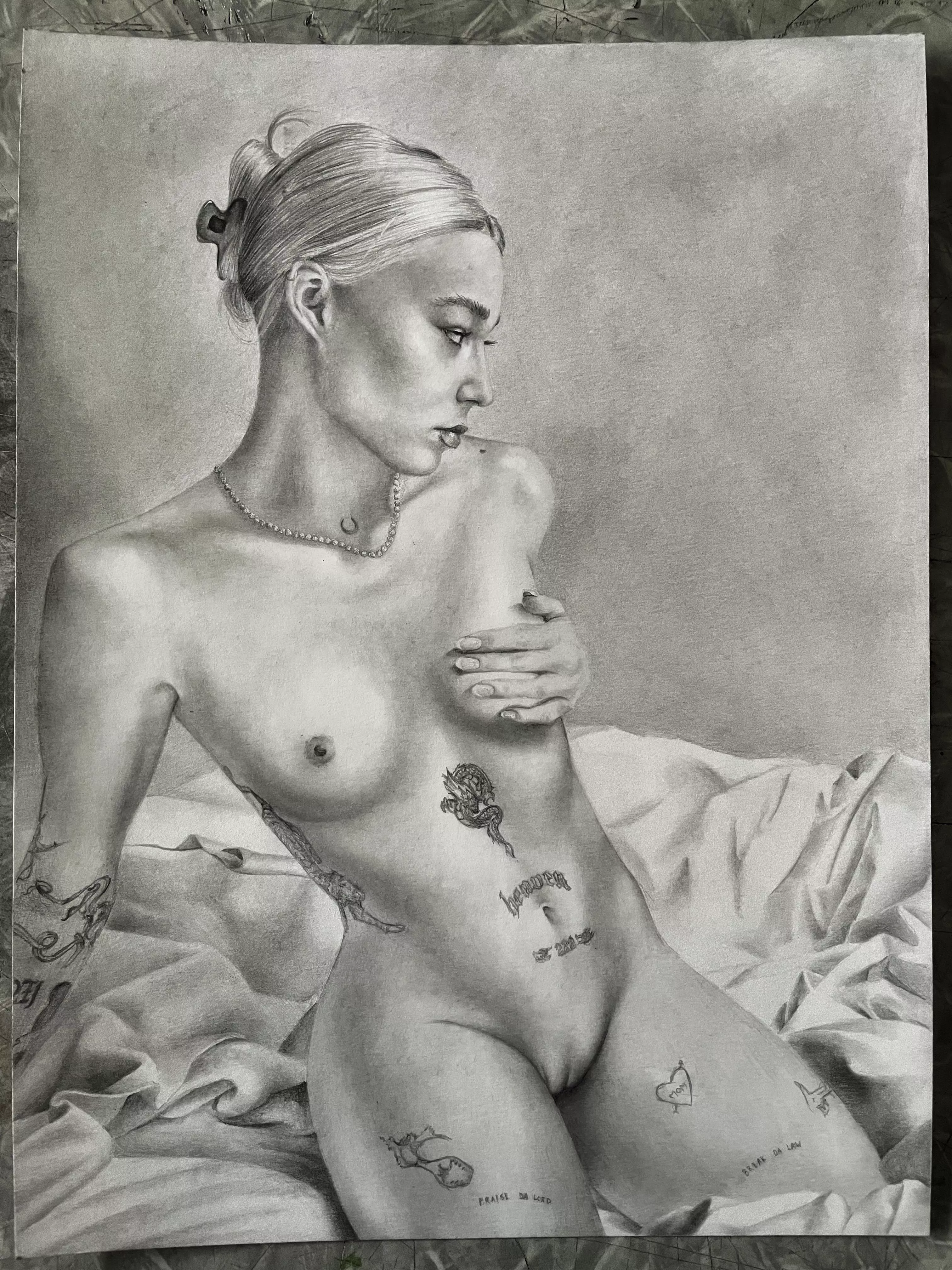Belle - graphite drawing by me posted by TheSensualPencil