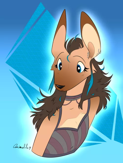 blueeee!! art by me, animablu by animablu