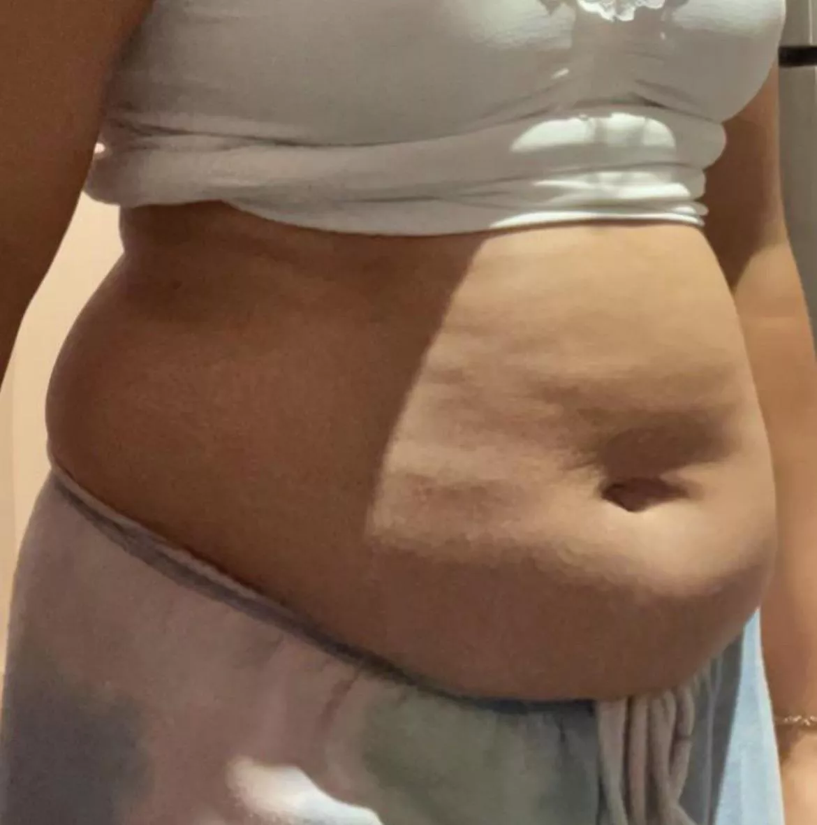 Craving donuts rn. Already finished the 4 that I bought today, but my belly wants more.. it’s no wonder I’m starting to look a lil chubby posted by msgrowingbelly