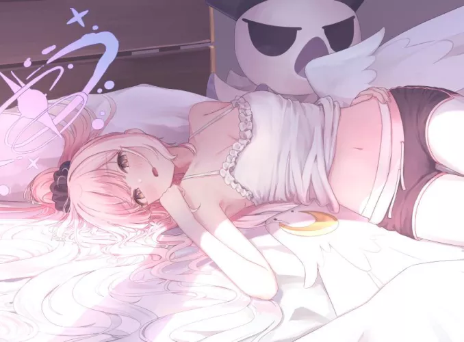 Cute and sexy angel waifu by reversedturnover