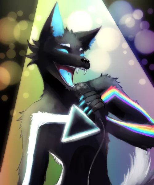 Darkside! (character belongs to DarksideFur)(art by me!) by overdonePerspective