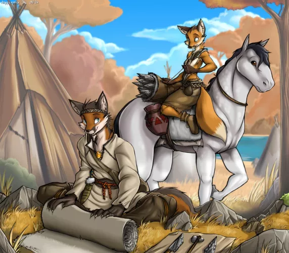 Fox Brothers (Commission art made by me) by Angrycontra