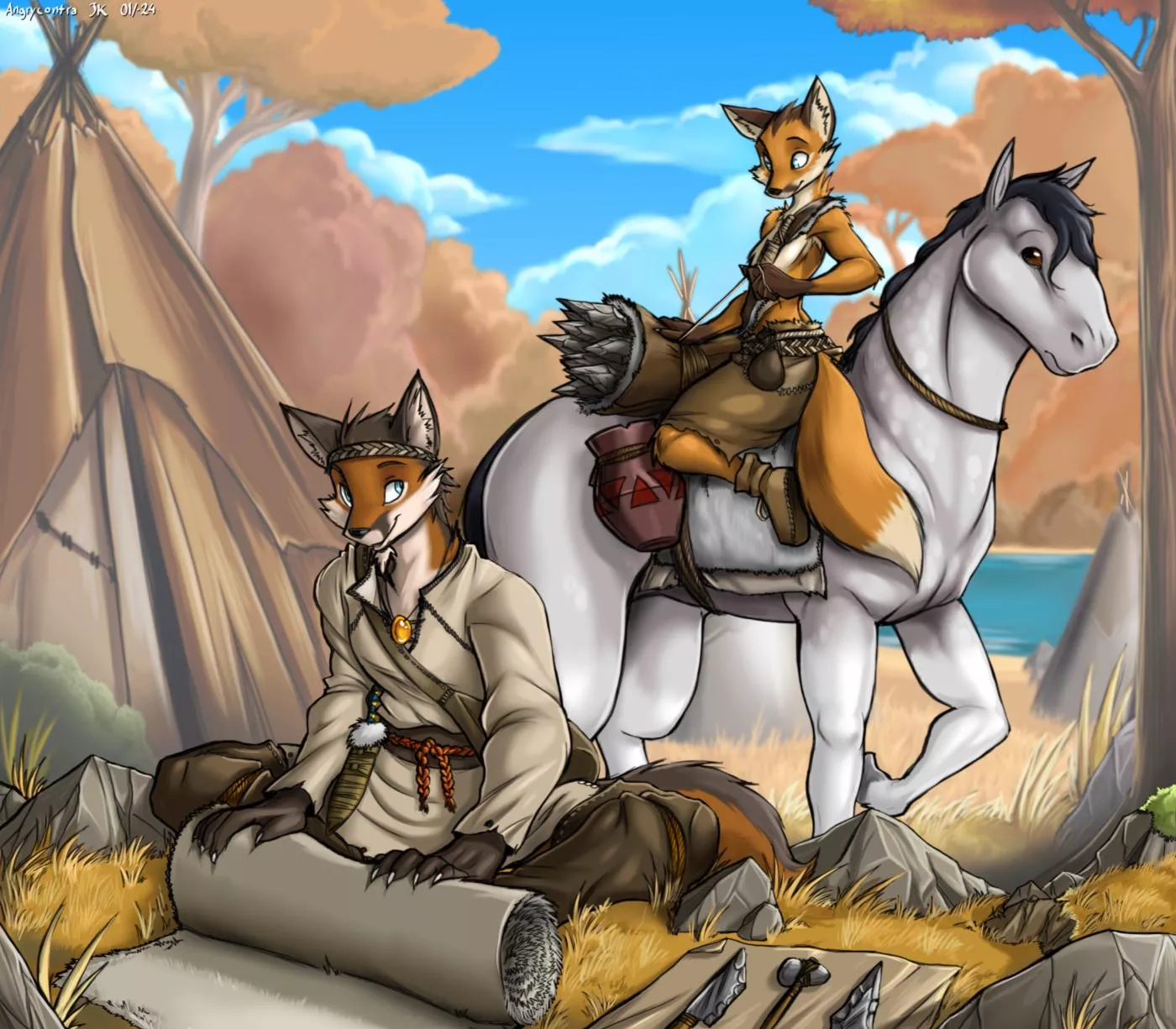 Fox Brothers (Commission art made by me) posted by Angrycontra