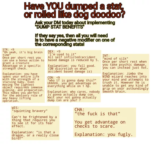 If your doing point buy, you can take 9 in all stats and become 