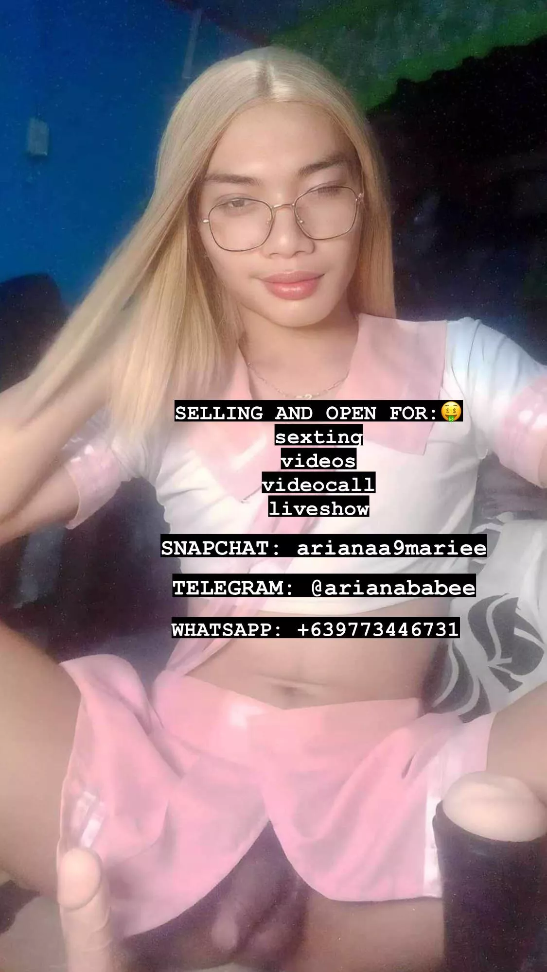 let me satisfy you and make you happy daddy😜 posted by arianaa_babee