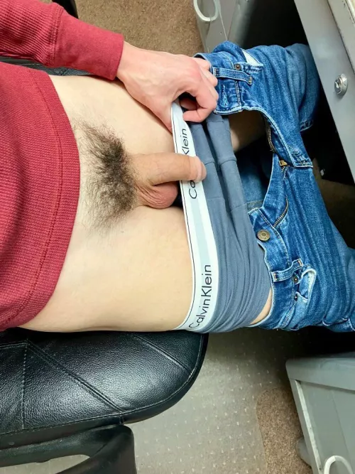 Letting it hang at the office by mcstrokinoff