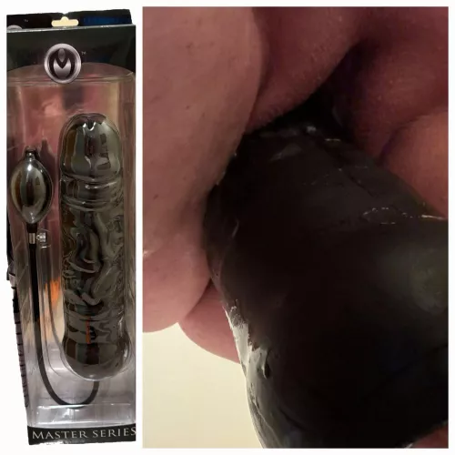 New toy! 😉 It inflates to over 4 inches wide, its gonna make me sore 😍 by Gs_StretchedScarlett