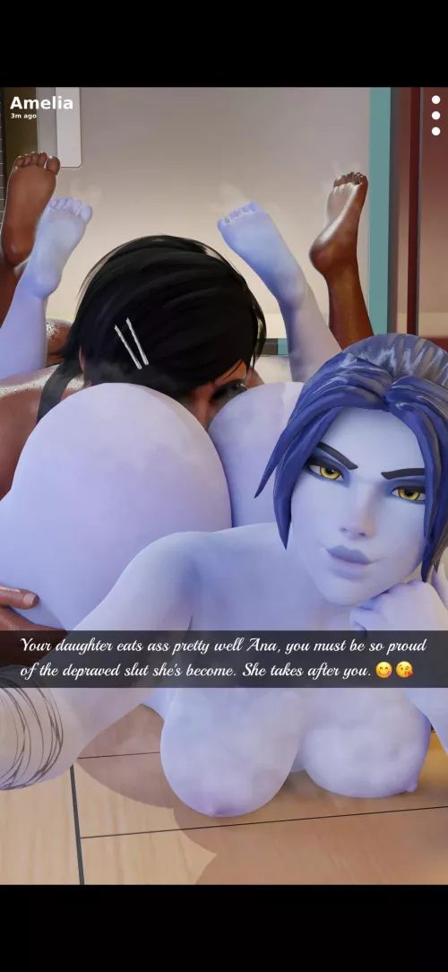 Pharah likes eating by SeaArtist8826