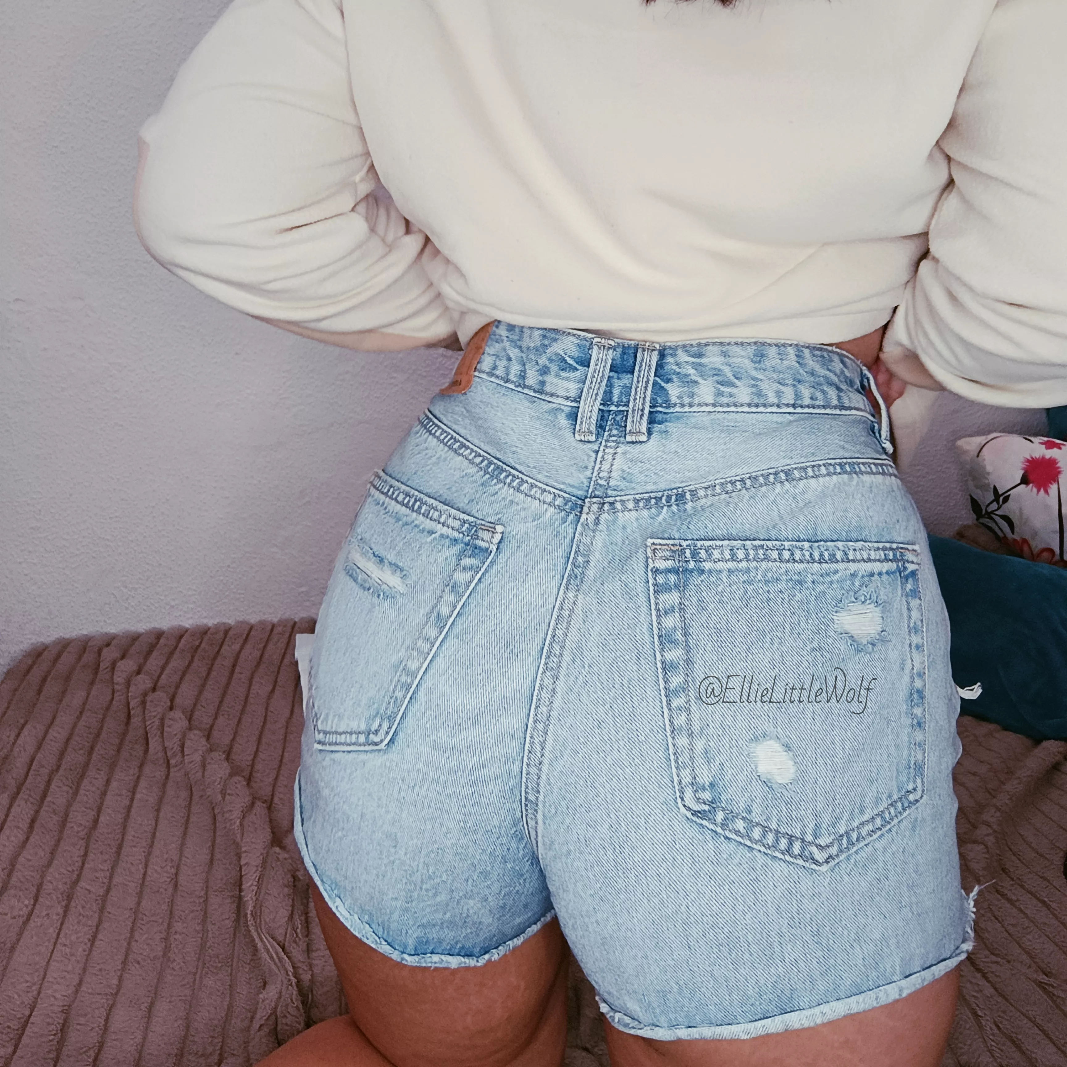 quit eye-balling me and let's get busy 🙄🤭 posted by EllieLittleWolf