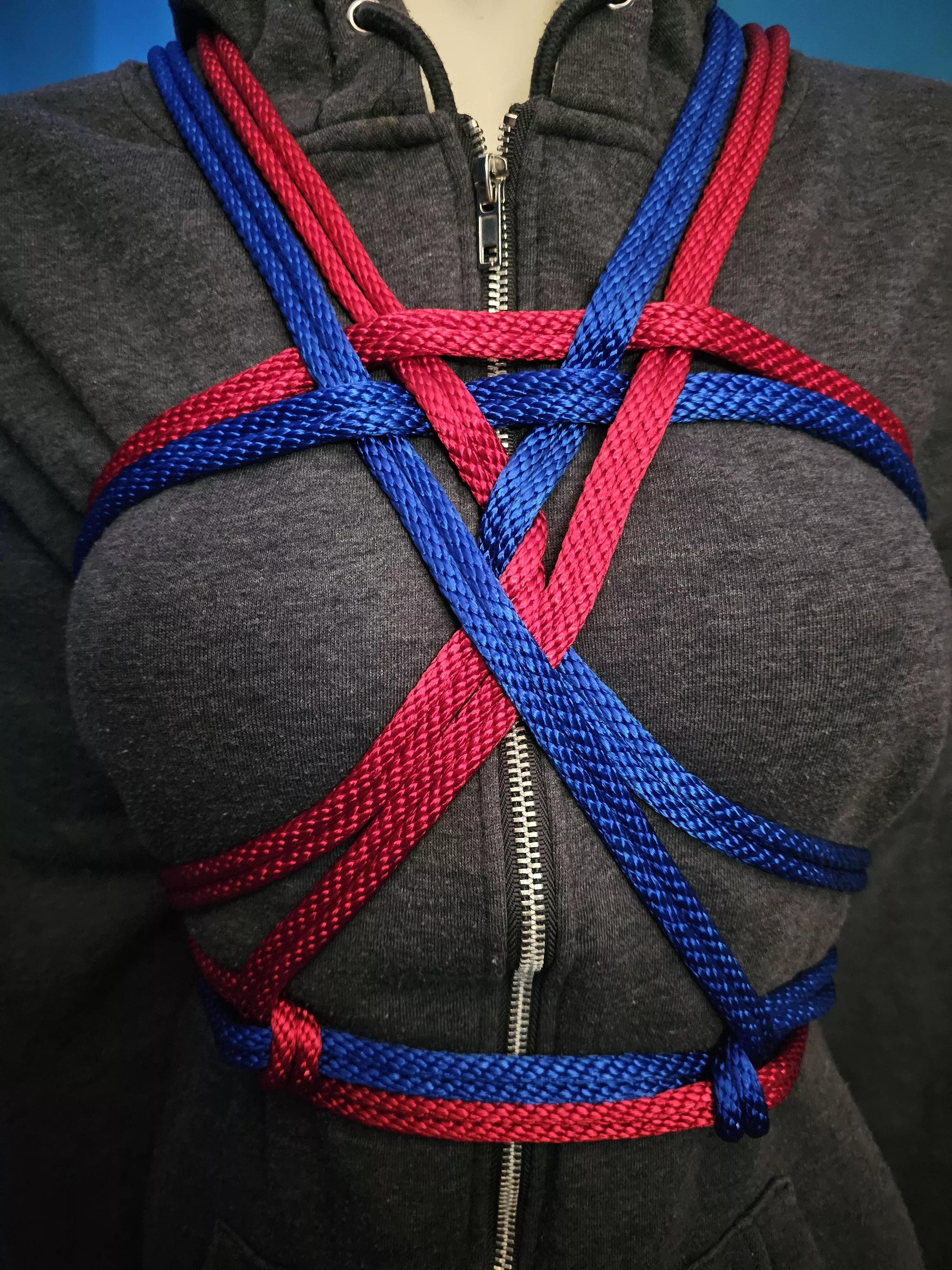 Tried to do a freehand double triangle with opposite colour on the sides posted by NateMazuri