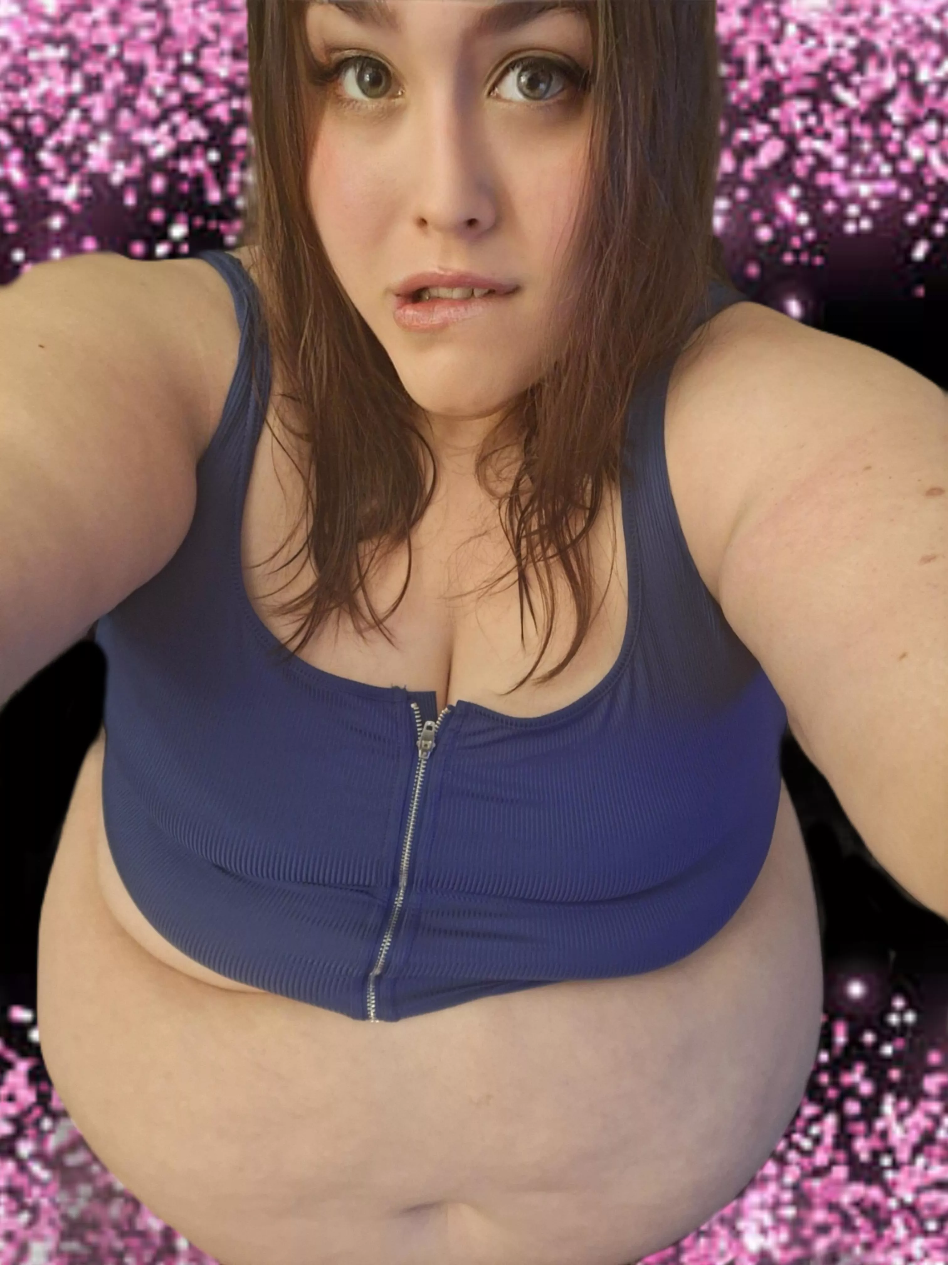 Wanna see more or fill this baby cow? 😇 posted by BbwAshleyBabe