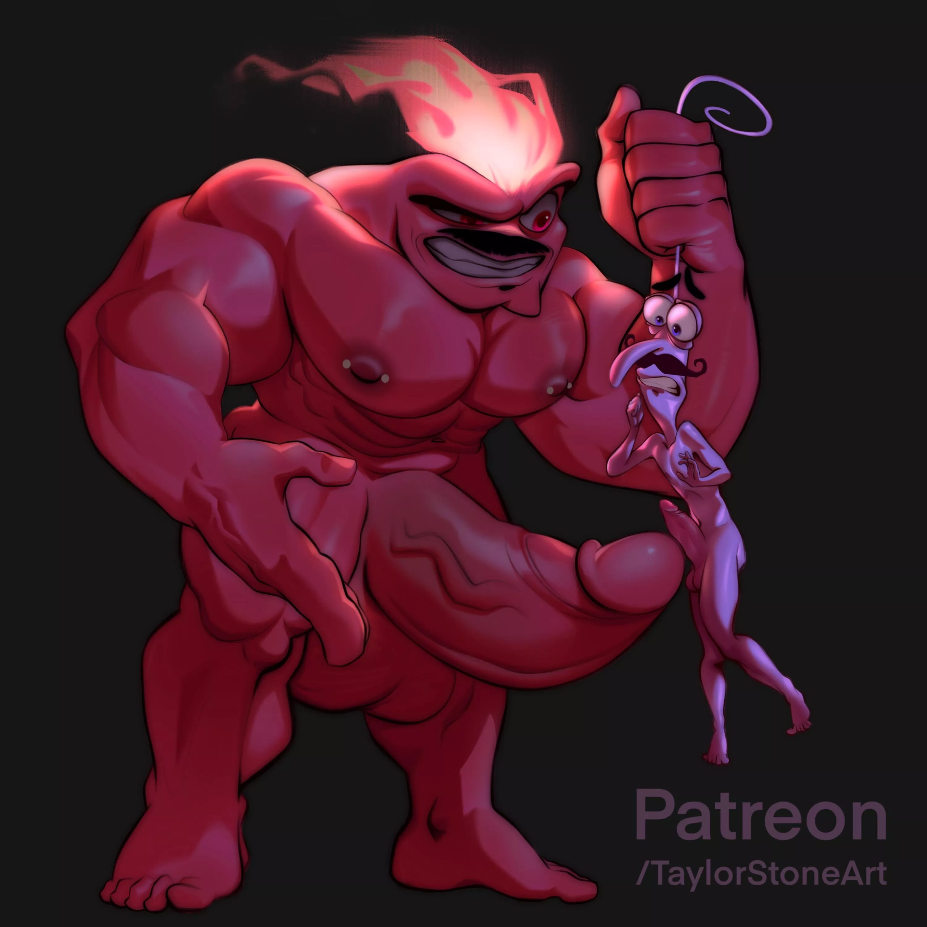 Anger is mad at fear! (art by me @taylorstoneart) posted by TaylorStoneArt