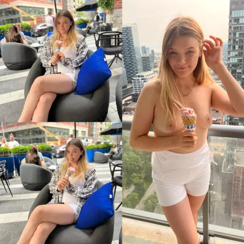 Are you licking the ice cream or me first by magicelch