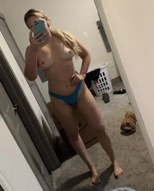 Blondes & blue go well together by naughtyblonde7