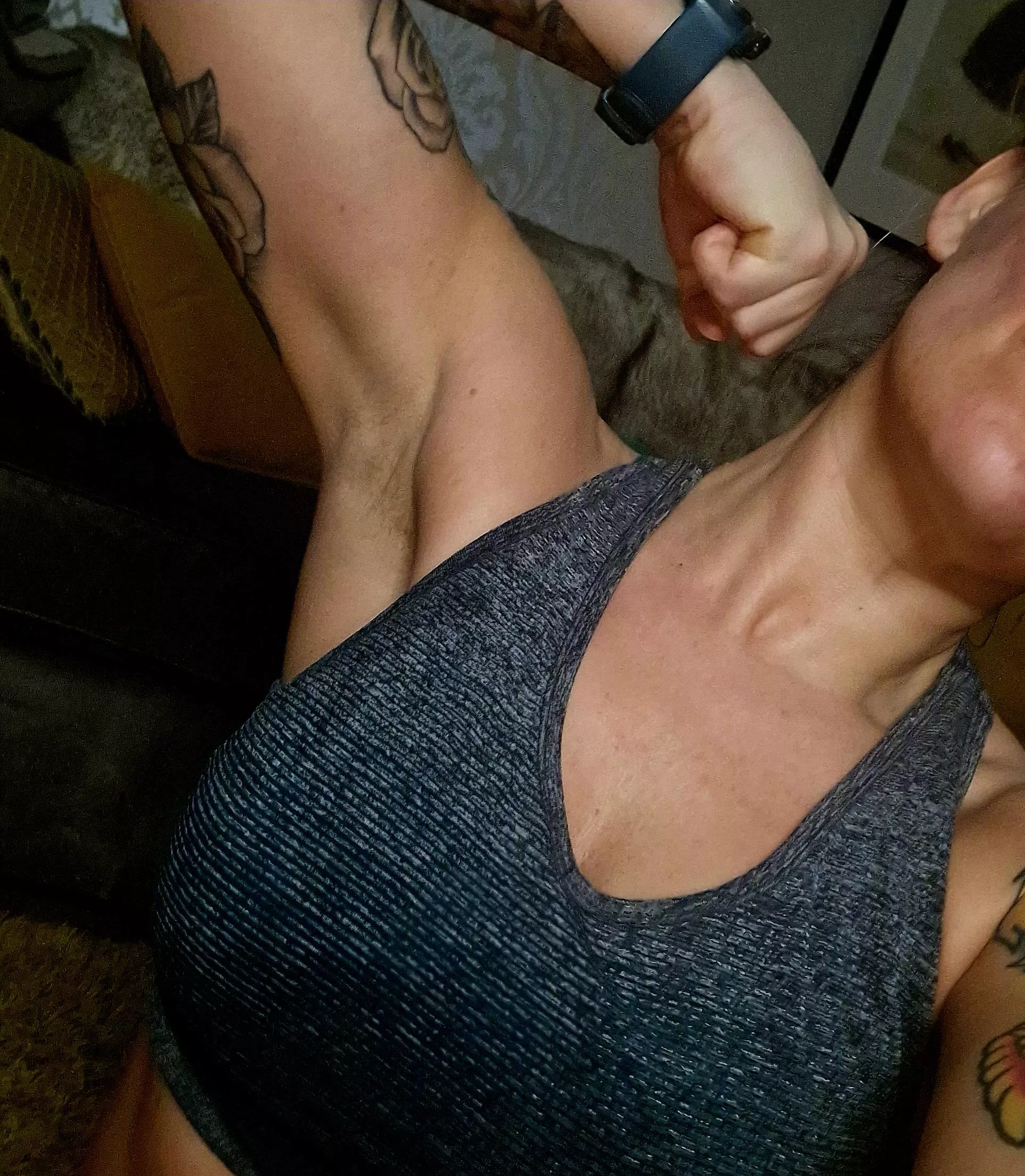 Come here little baby, mommy will keep you safe here..... 🥵 posted by ironman-single-mama