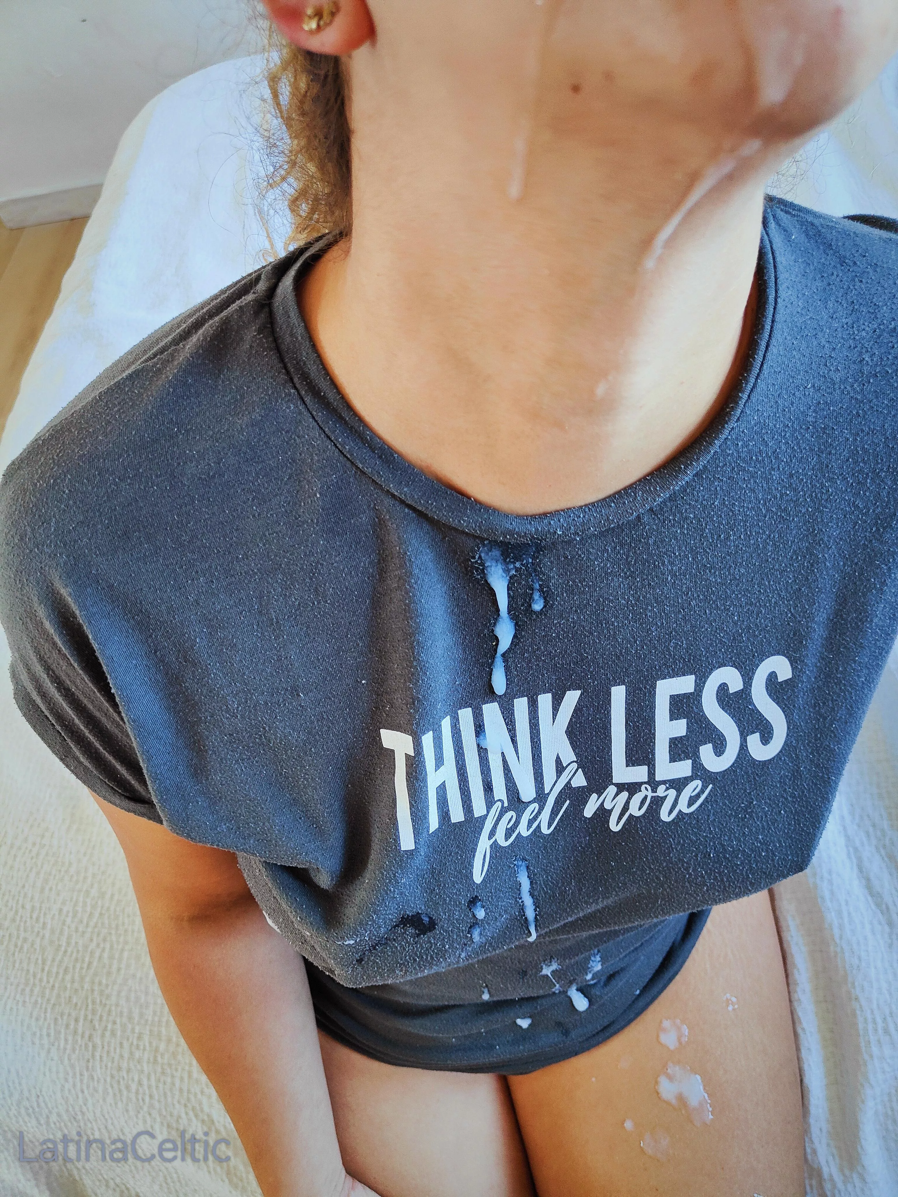 Dribbling down my chin like cake icing. Tastes better though posted by LatinaCeltic