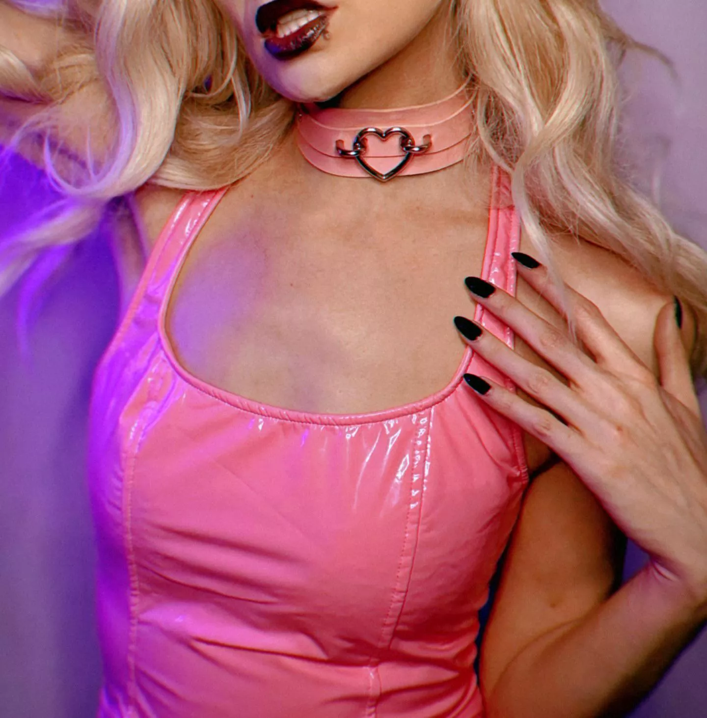 Dropping to my knees in this tight pink leather dress, ready to take every inch of that fat cock posted by LanaPeaches__