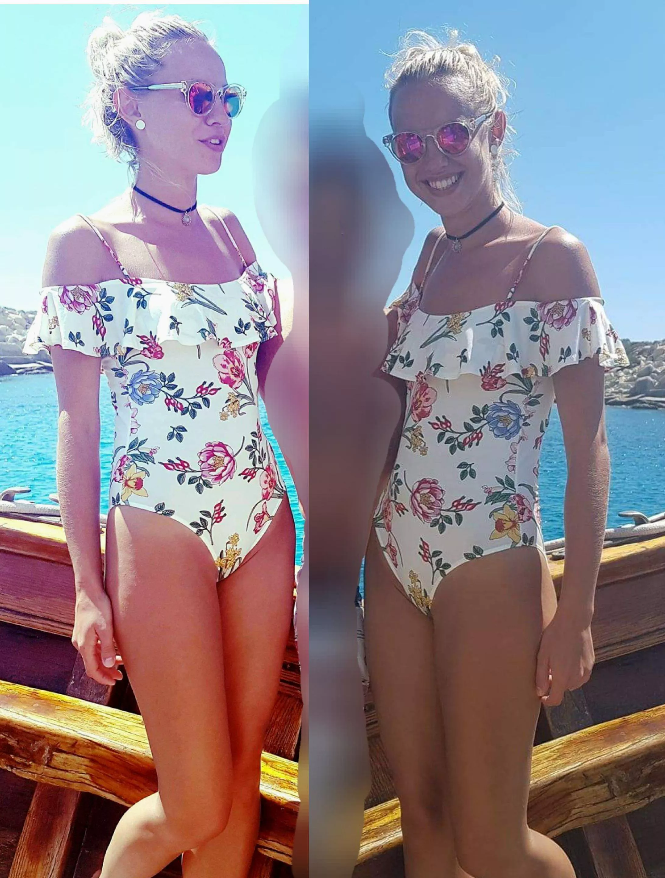 Every girl needs a cute floral one-piece! ❤️ posted by LittleSissyIzzy