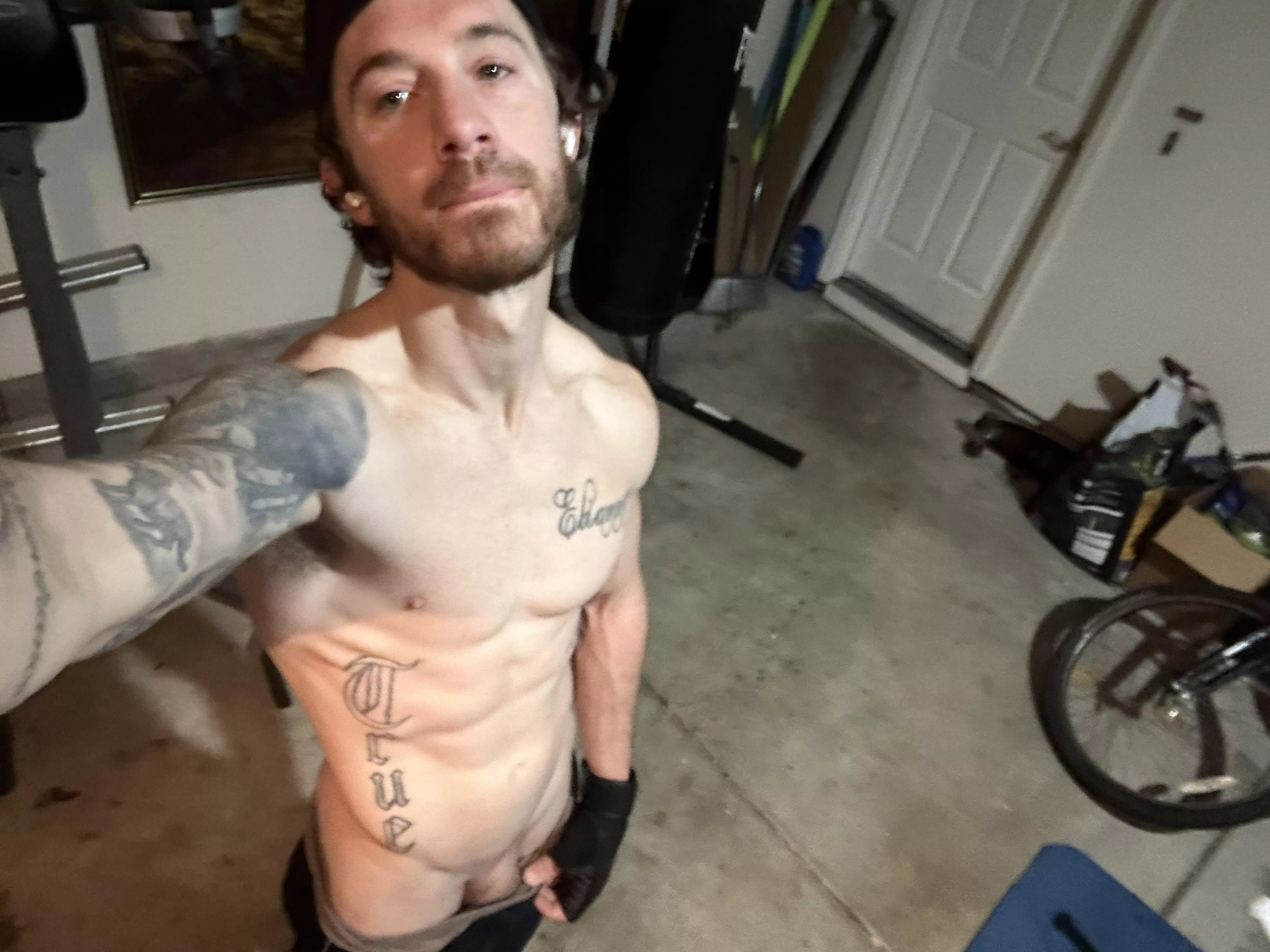 Home gym, abs showing well posted by Moist-Illustrator-57