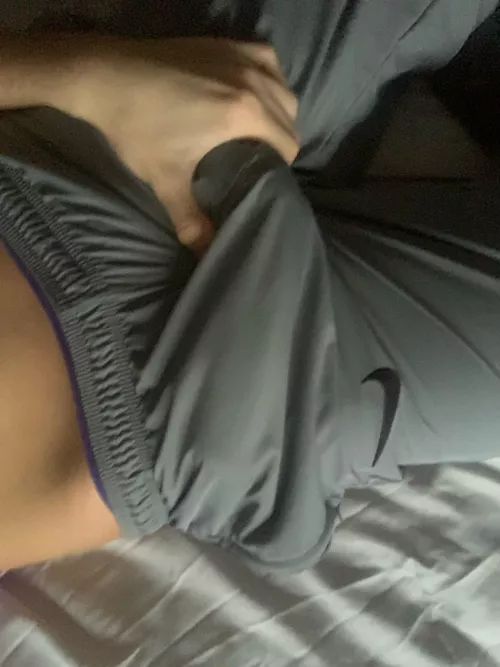 My shorts can’t hold it much longer hehe by Temporary-Surprise-7