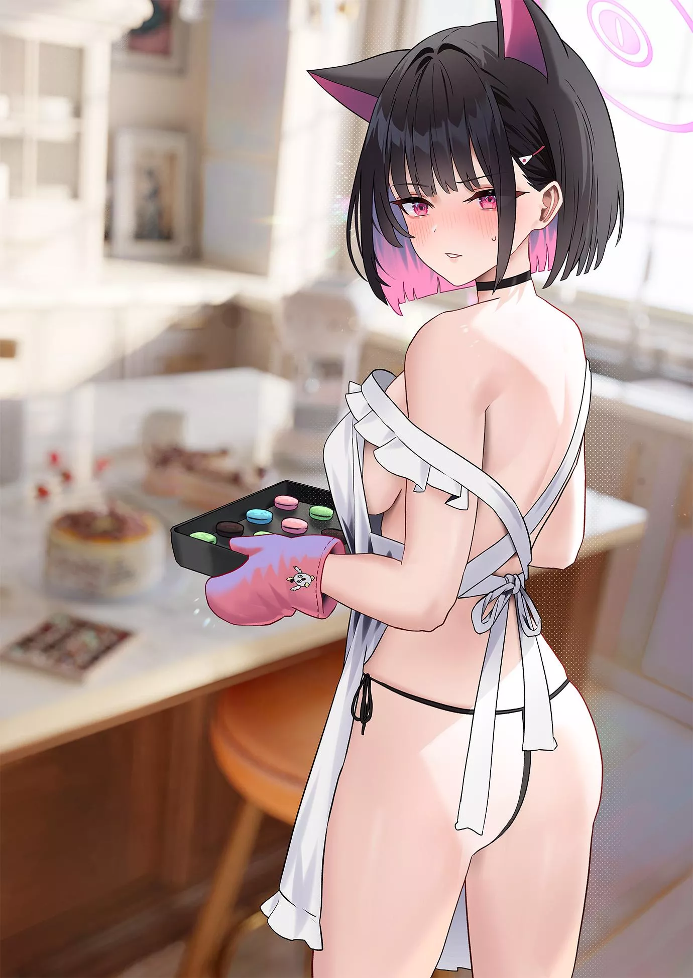 Naked Apron Kazusa posted by xSaviour_N