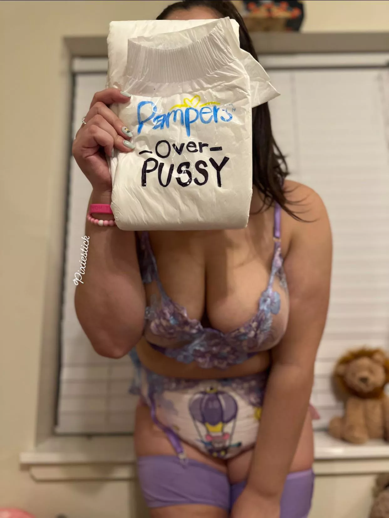 No caption needed, just lay down so I can change you into this NOW 🤤😍 posted by Elena_Anghel69