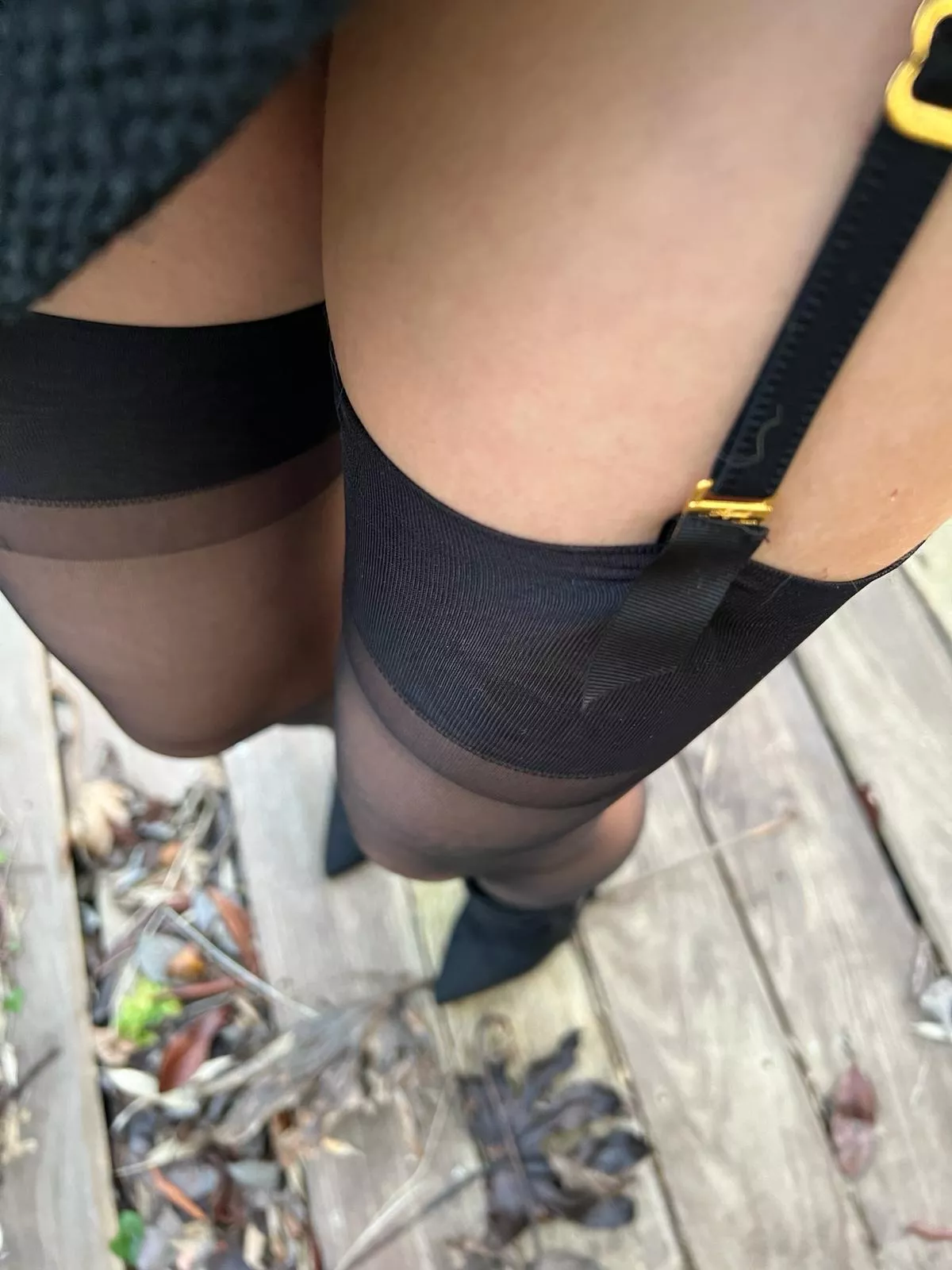 out and about in my Cervin thigh highs OC posted by MalinaWhispers