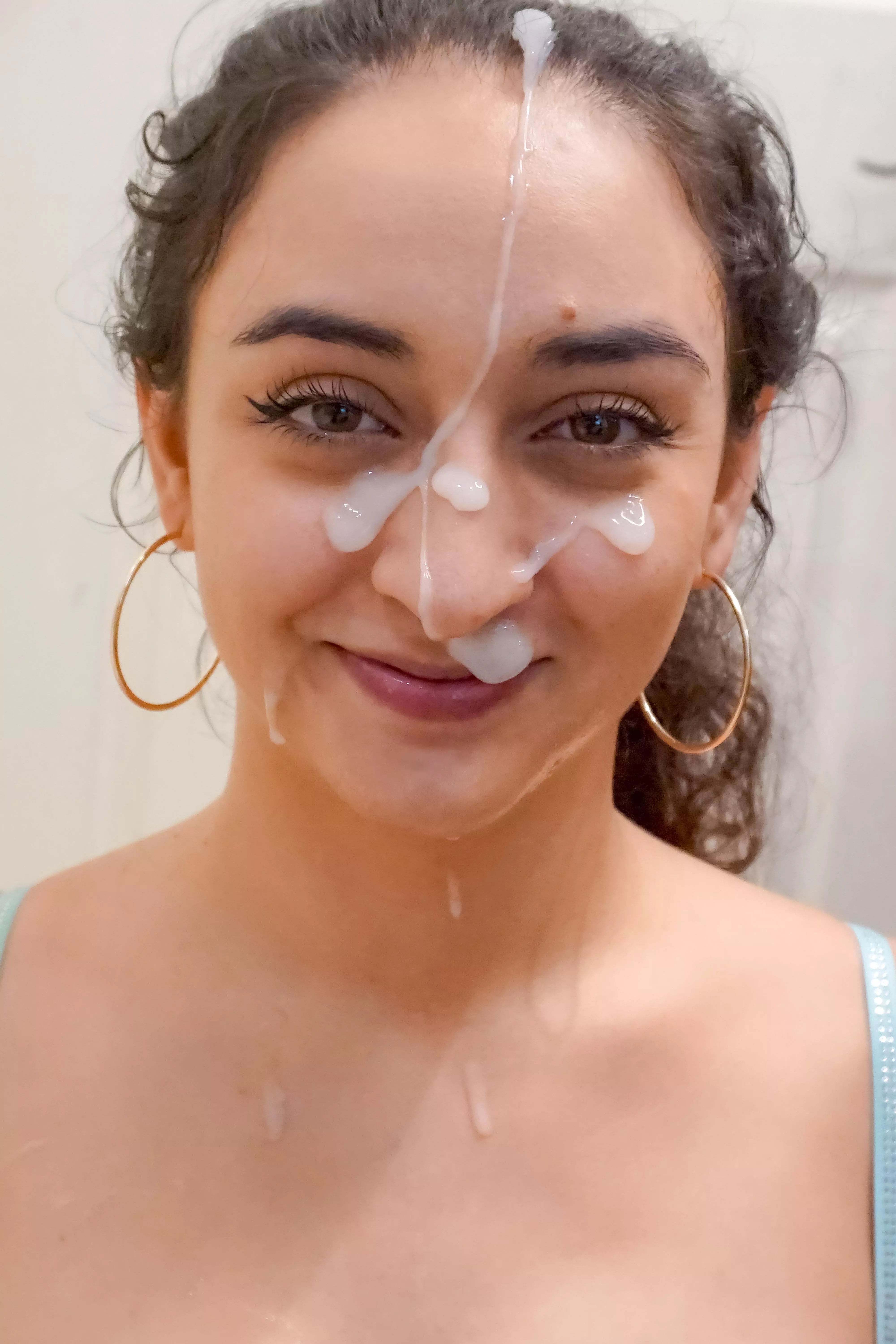 Smiling like a good little cum slut posted by wolfandbunny2019