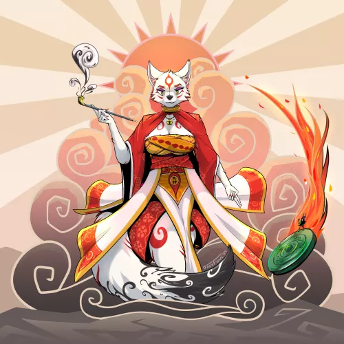 Some Okami fanart (by me) by FauxFowl