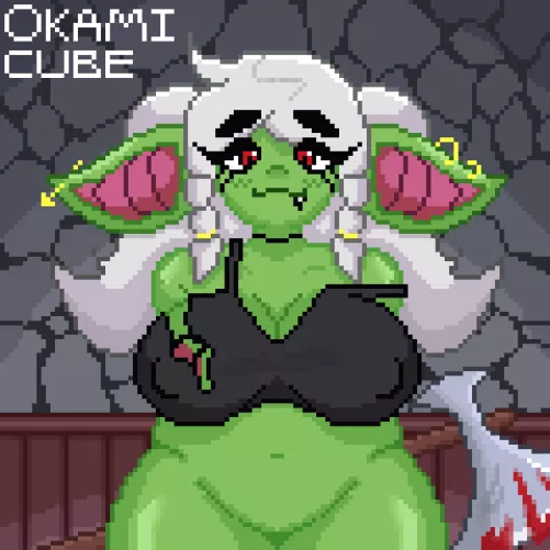 Thighs so thick, don't need no underwear (OkamiCube) by Okami_Cube