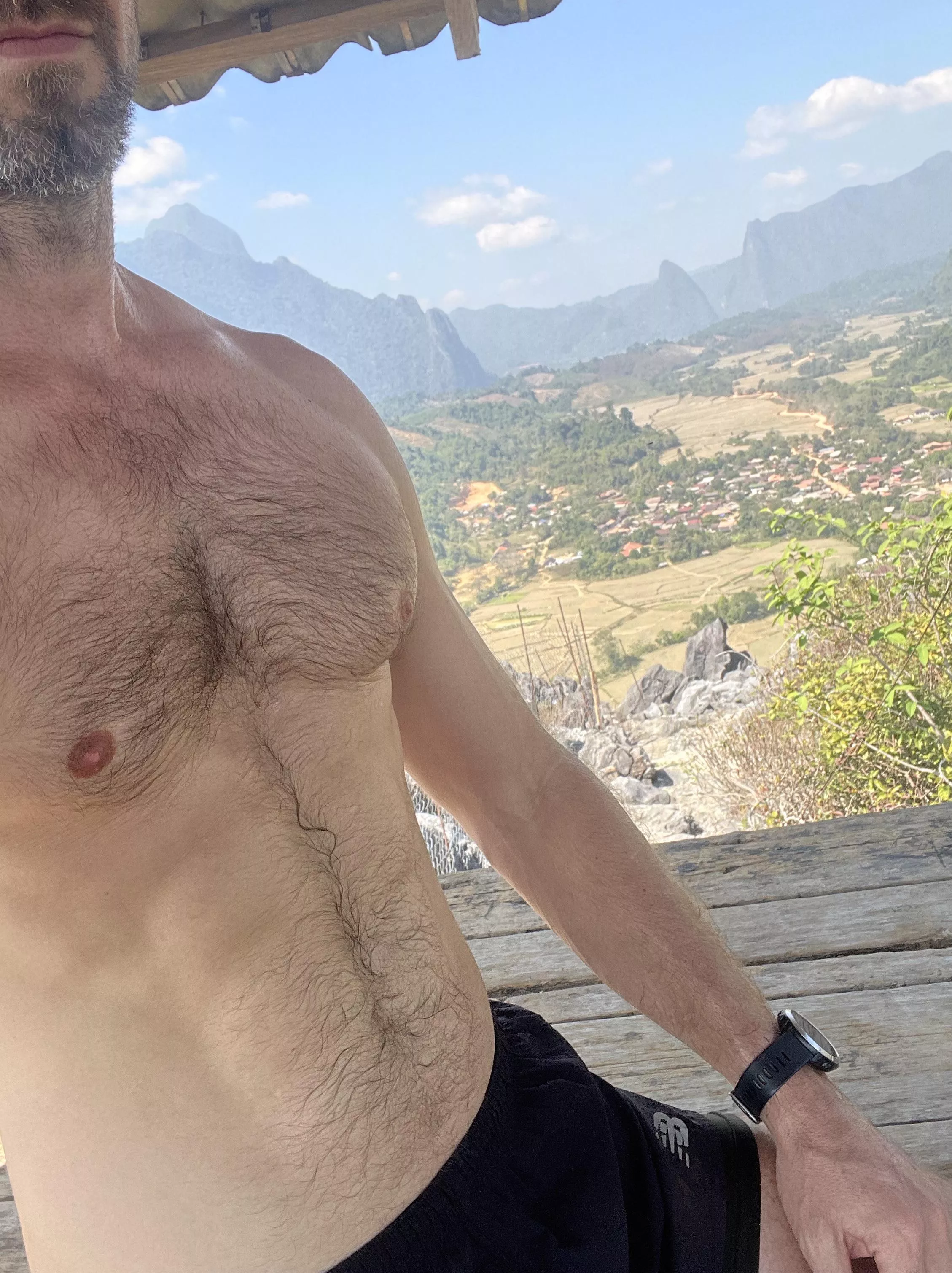 Wet chest hair during a run in the heat 🥵 posted by KJ-PH