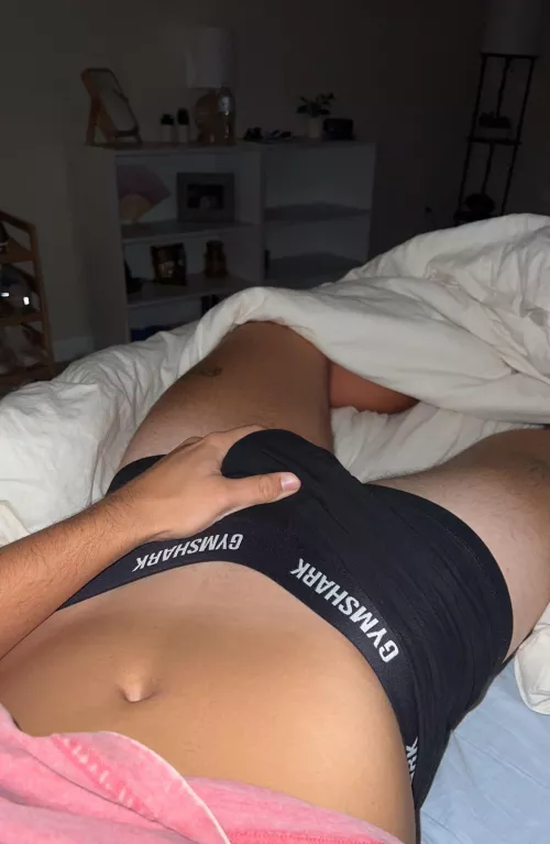 Bulge in my sweaty gym underwear. Who wants a sniff? by BenefitIndividual425