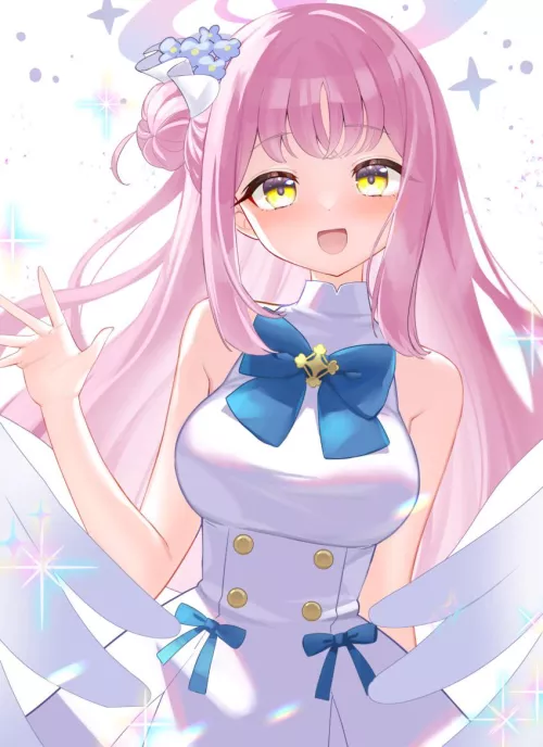 Cute and sexy angel waifu by reversedturnover