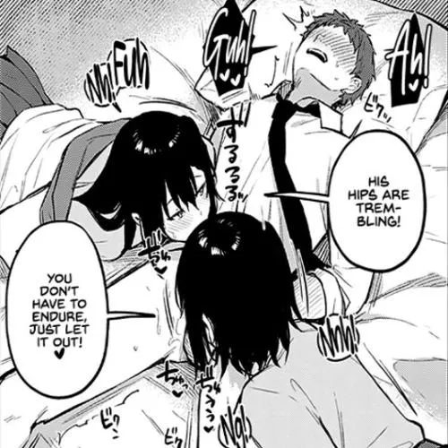 Don't hold back, dear~ we'll suck you dry with orgasm after orgasm after orgasm. You deserve it after being such a good little boy 💕 (Source in comments) by SmolDom