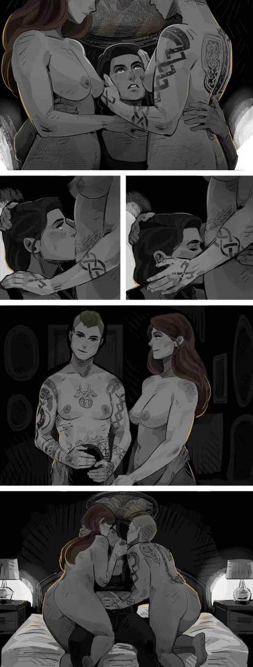 Eivor, Kassandra, Randvi by jove9 by LenaAran